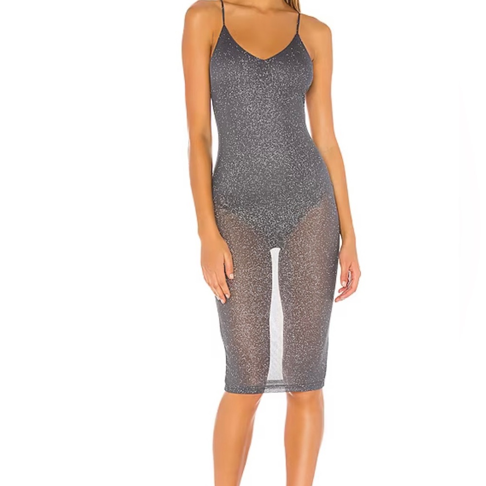 Superdown sheer sparkly dress size XS
